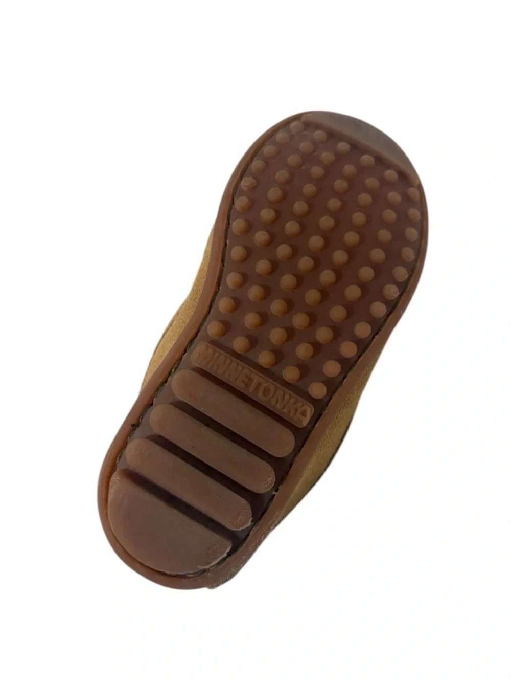 Minnetonka Thunderbird Leather Suede Boat Sole Moccasins - Toddler 9